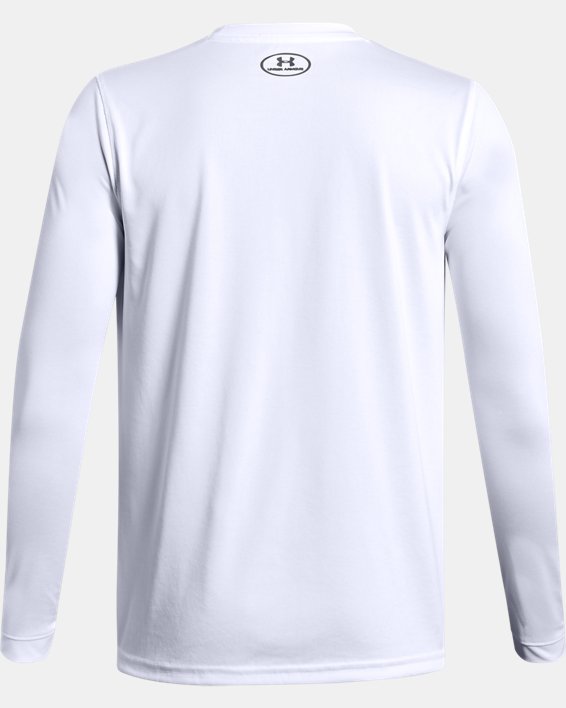 Boys' UA Locker Long Sleeve, White, pdpMainDesktop image number 1